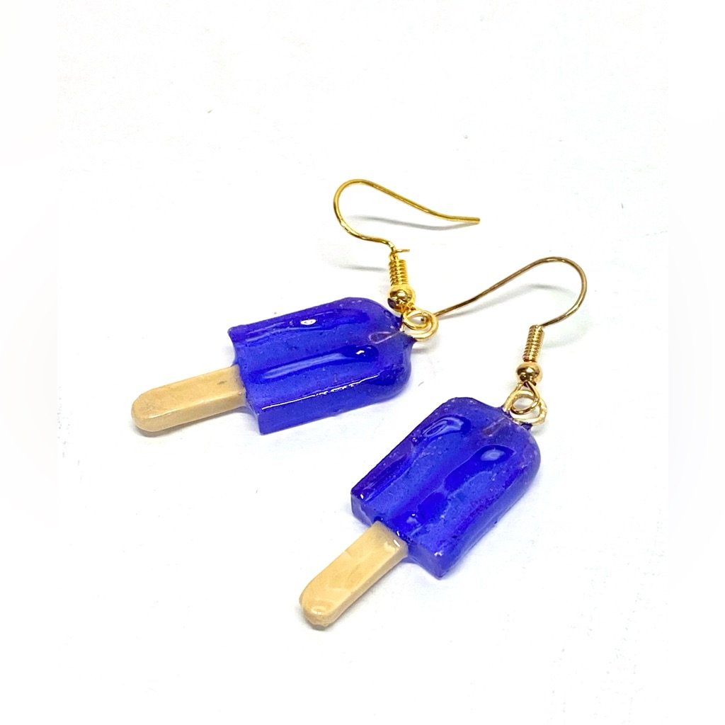 Handmade Popsicle Resin Art Dangle Earrings 26$
